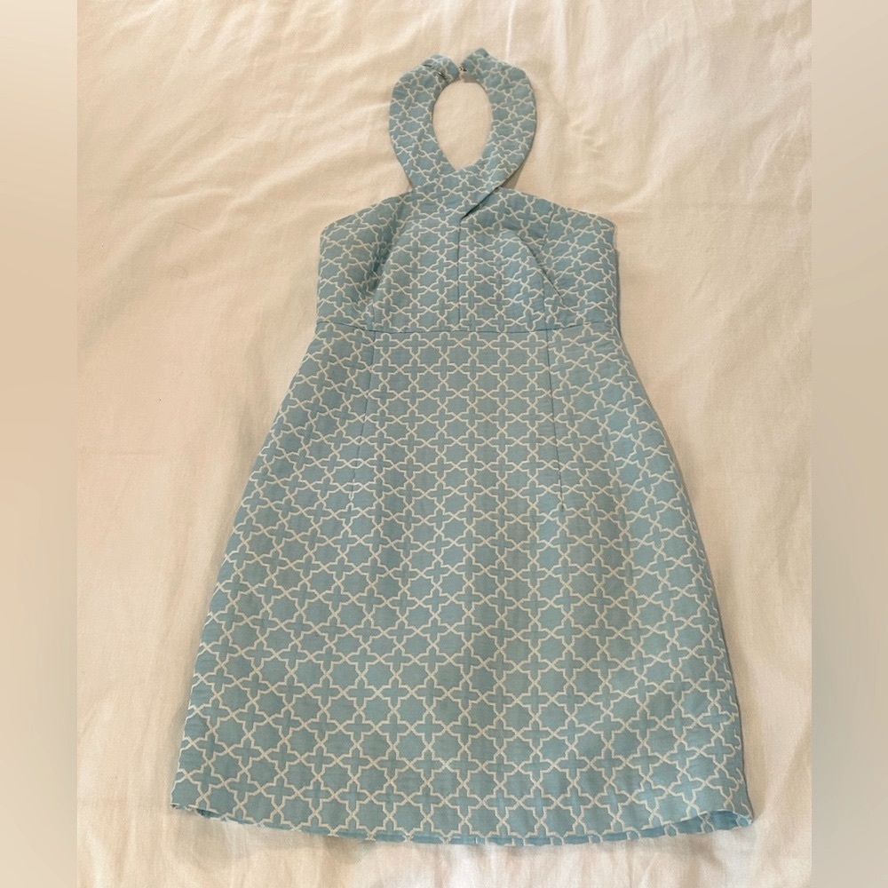 Light Blue Michael Kors Halter Dress
